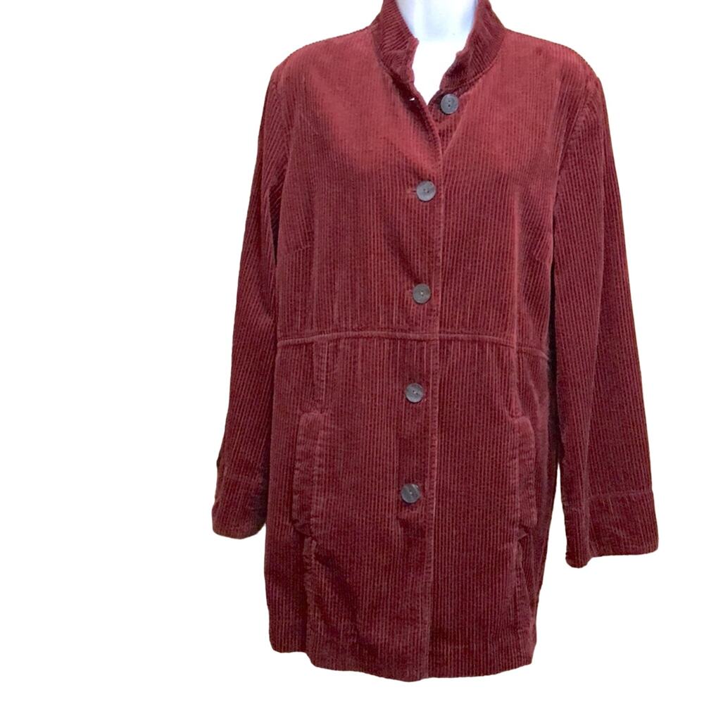 J. Jill Burnt Orange Cotton Jacket. M